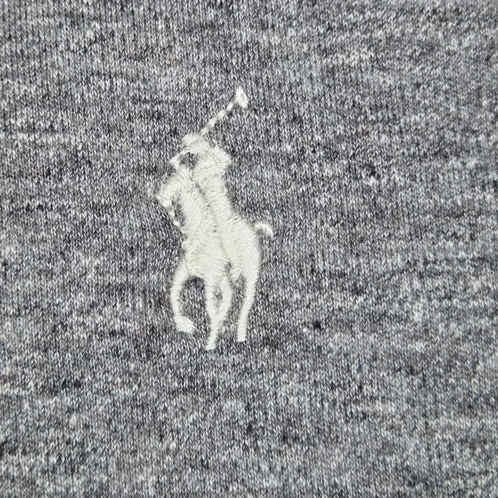 Polo Ralph Lauren Long Sleeve Polo Mens XL Classic Cotton Pony Logo Heather Gray